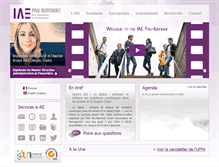 Tablet Screenshot of iae.univ-pau.fr