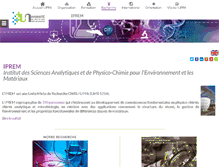 Tablet Screenshot of iprem.univ-pau.fr