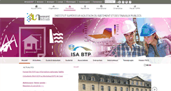 Desktop Screenshot of isabtp.univ-pau.fr